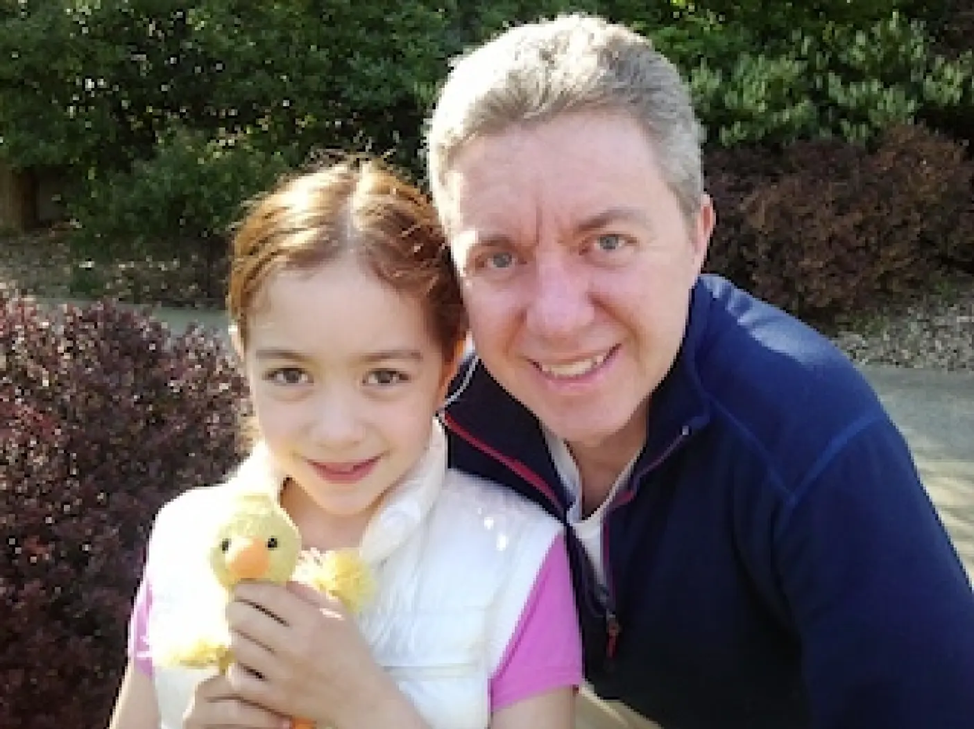 our founder and his child, who he taught coding